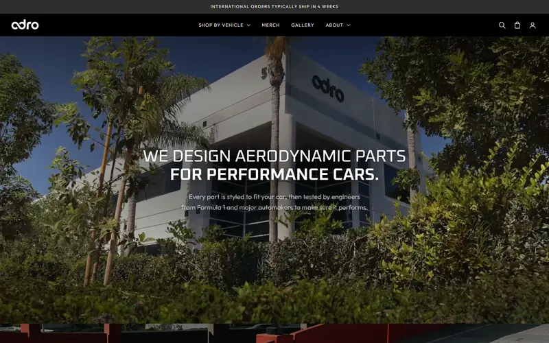 ADRO Global website homepage