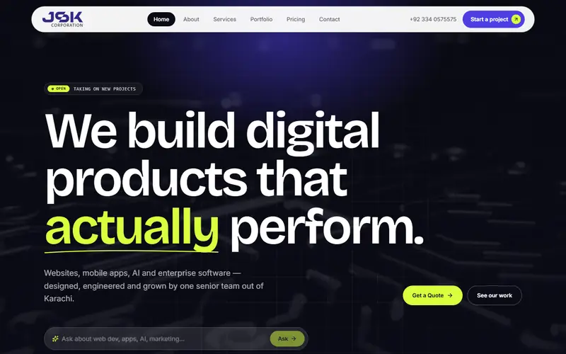 JSK Corporation website homepage
